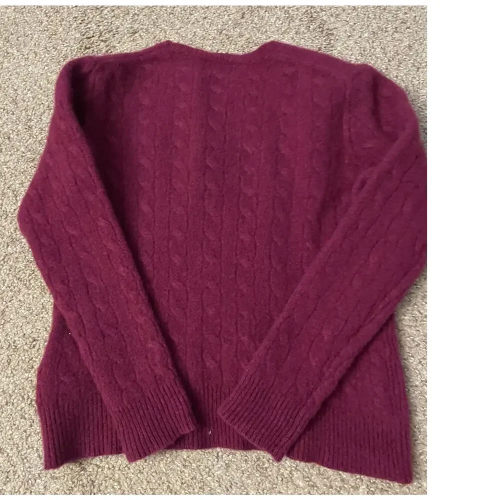 Polo Ralph Lauren Wool Teen Sweater Heavy Chunky Academia Size Large Classic